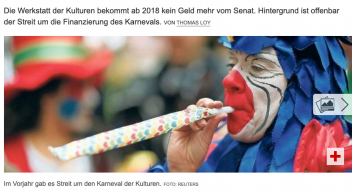 Werkstatt der Kulturen bekommt ab 2018 kein Geld mehr